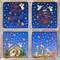 251 PCS Christmas Window Cling Sticker, Nativity Scene Holy Night for Home Party Supplies Shop Window Glass Display Decoration